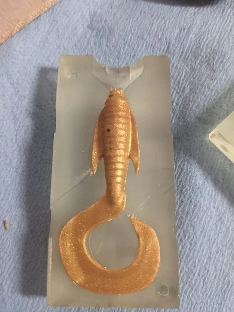 Khuôn in 3D đúc mồi giả câu cá Jig Bait có vây (Jig Bait Mold) - Image 6