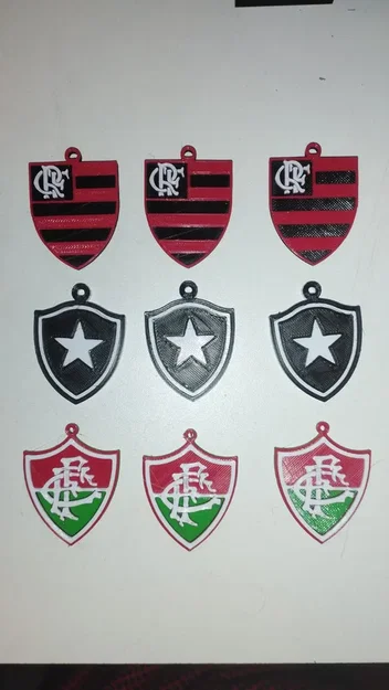 Bộ sưu tập móc khóa huy hiệu câu lạc bộ bóng đá Brazil (STL) - Image 1