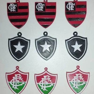 Bộ sưu tập móc khóa huy hiệu câu lạc bộ bóng đá Brazil (STL)