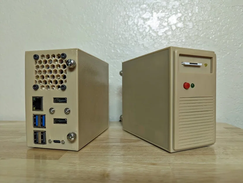 Vỏ Raspberry Pi 5 dạng tháp retro (Retro tower desktop) - Image 1