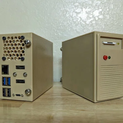 Vỏ Raspberry Pi 5 dạng tháp retro (Retro tower desktop)