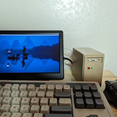 Vỏ Raspberry Pi 5 dạng tháp retro (Retro tower desktop)