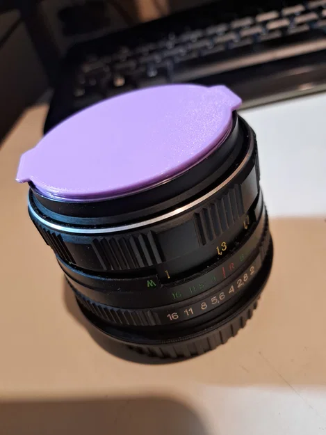 Nắp đậy ống kính 52mm có tay cầm tiện lợi in 3D - Image 1
