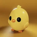 Chirpy the Chick – Mẫu 3D Gà Con Dễ Thương - Thumbnail 1
