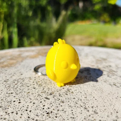 Móc khóa chú gà con 3D Chirpy đáng yêu - Tự in tại nhà