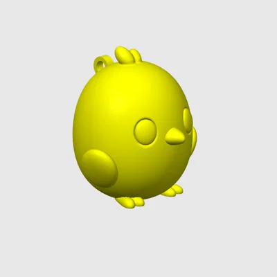 Móc khóa chú gà con 3D Chirpy đáng yêu - Tự in tại nhà