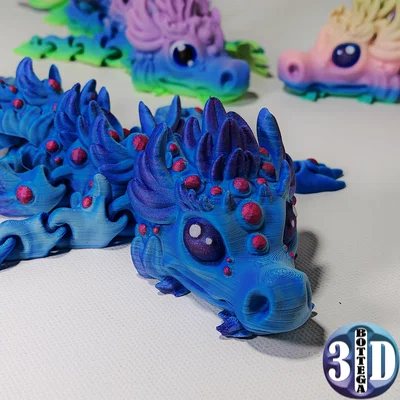 Yuari, rồng phép thuật con, khớp linh hoạt (articulated)