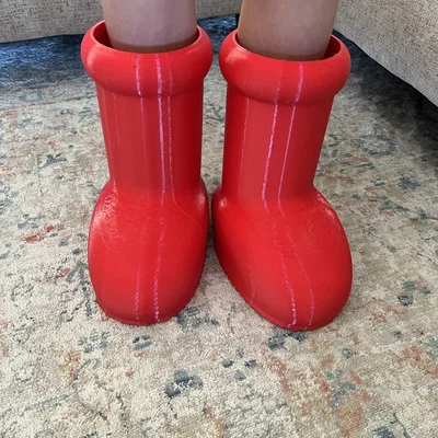 Mô hình đôi ủng đỏ khổng lồ 3D độc đáo cho bé