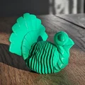 Mô hình gà tây linh hoạt (Flexi Turkey) in 3D siêu cute - Thumbnail 1