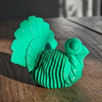 Mô hình gà tây linh hoạt (Flexi Turkey) in 3D siêu cute