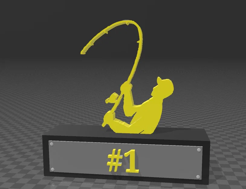 Mô hình cúp câu cá (Trofeo de Pesca) để bàn độc đáo - Image 2