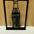Mô hình trang trí để bàn hình chai Coca Cola nghệ thuật in 3D - Thumbnail 1