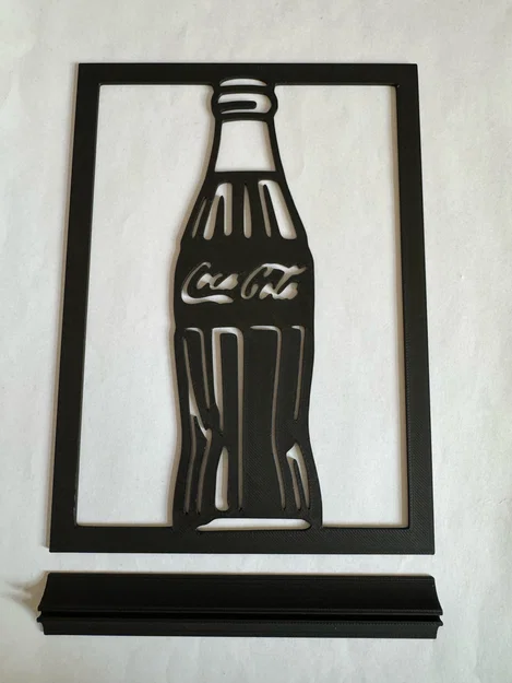 Mô hình trang trí để bàn hình chai Coca Cola nghệ thuật in 3D - Image 2