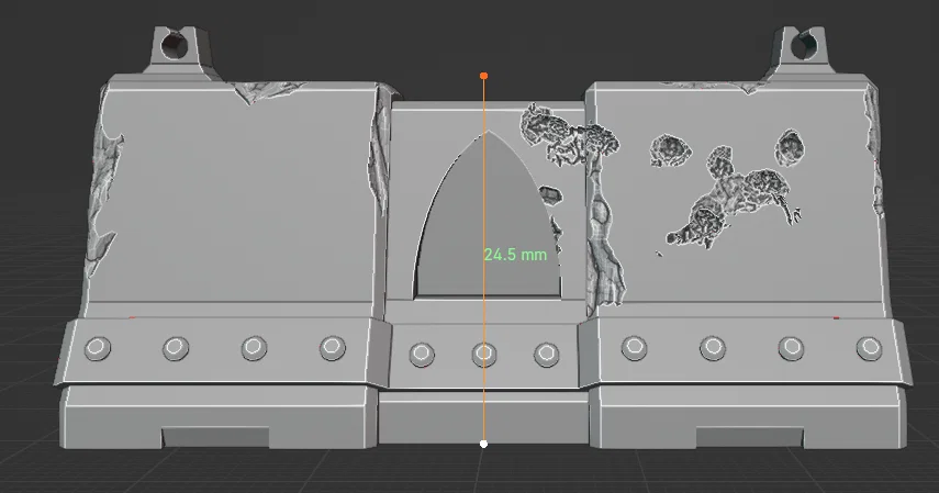 Rào chắn bê tông grimdark dạng scatter terrain cho wargaming (Warhammer 40k) - Image 3