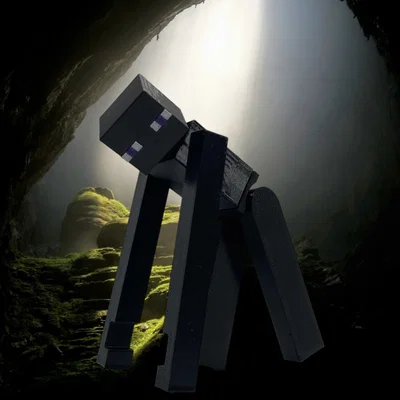 Mô hình Enderman Minecraft 3D cử động linh hoạt (Dễ in)