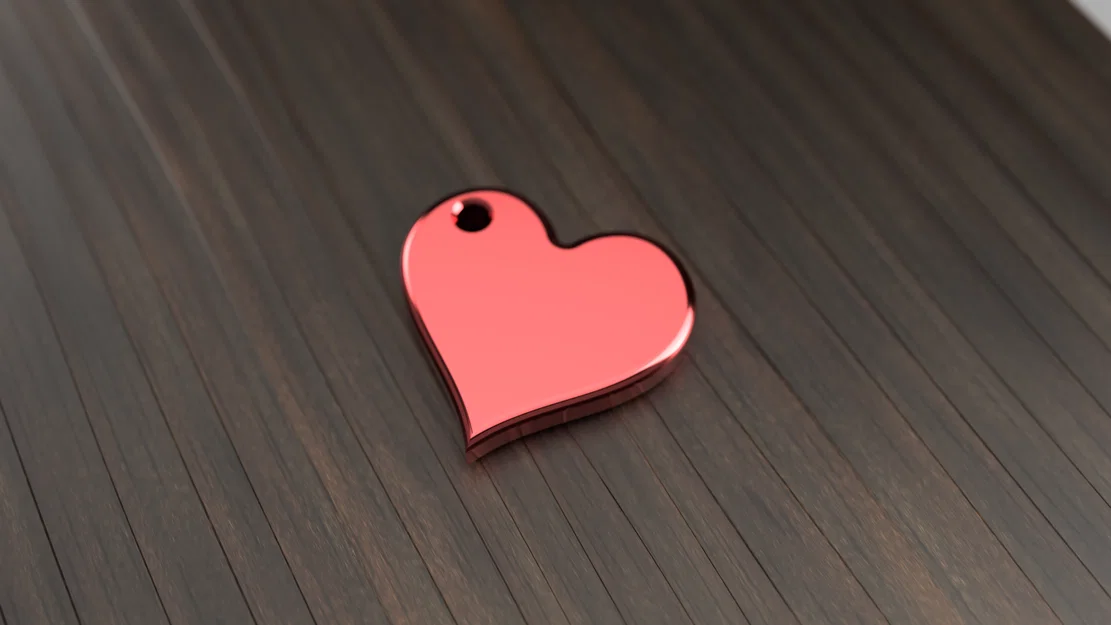 Móc khóa trái tim 3D - Món quà tặng ý nghĩa cho dịp Valentine - Image 1