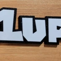 Bộ tranh trang trí tường Super Mario (1UP, GAME OVER) in 3D