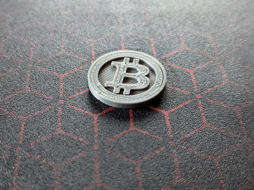 Đồng xu xe đẩy mua sắm Bitcoin (cỡ đồng 1 Euro) - Image 1