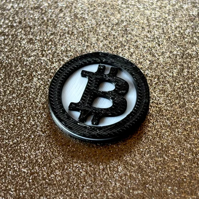 Đồng xu xe đẩy mua sắm Bitcoin (cỡ đồng 1 Euro)