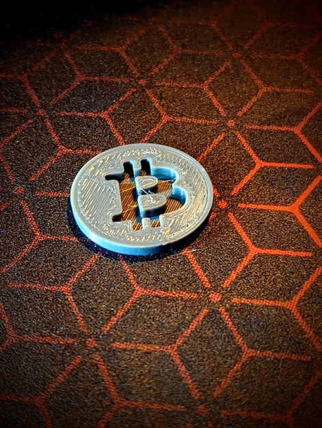 Đồng xu xe đẩy mua sắm Bitcoin (cỡ đồng 1 Euro) - Image 3