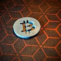 Đồng xu xe đẩy mua sắm Bitcoin (cỡ đồng 1 Euro) - Thumbnail 3