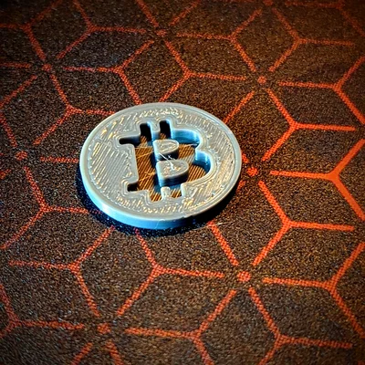 Đồng xu xe đẩy mua sắm Bitcoin (cỡ đồng 1 Euro)