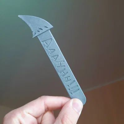 Bookmark hình vây cá mập (Shark Fin Bookmark) in 3D độc đáo