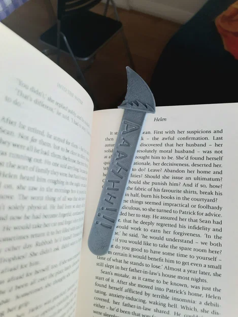 Bookmark hình vây cá mập (Shark Fin Bookmark) in 3D độc đáo - Image 2