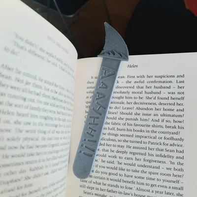 Bookmark hình vây cá mập (Shark Fin Bookmark) in 3D độc đáo