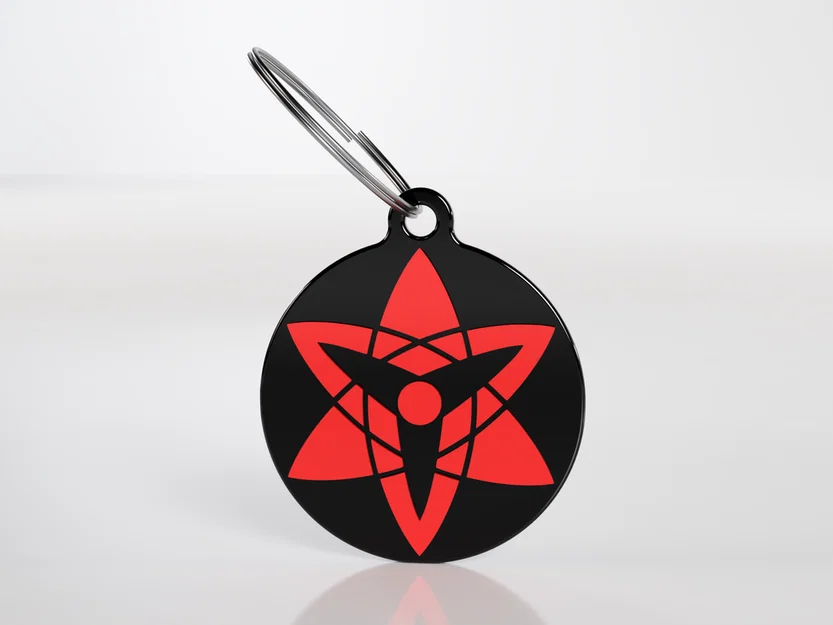 Móc khóa Mangekyou Sharingan Sasuke (Eternal) in 3D cực ngầu - Image 1
