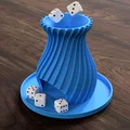 Tháp Đổ Xúc Xắc Xoắn Ốc (Spiral Dice Tower) In Liền Khối Độc Đáo - Thumbnail 1