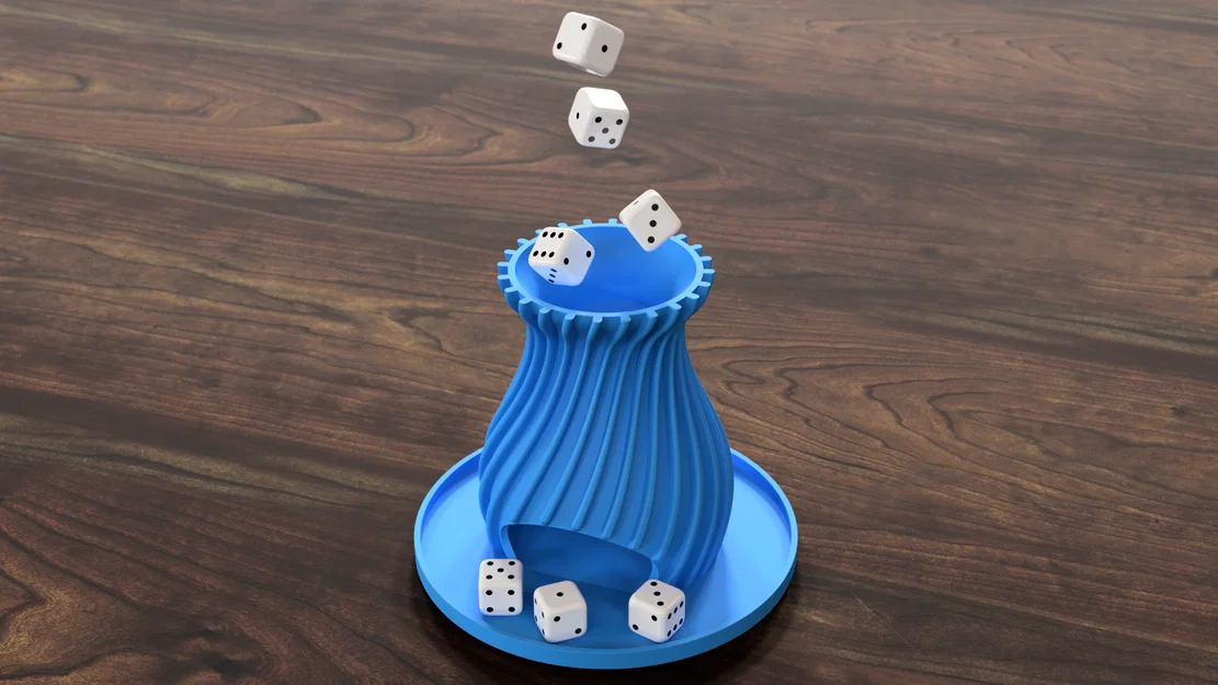 Tháp Đổ Xúc Xắc Xoắn Ốc (Spiral Dice Tower) In Liền Khối Độc Đáo - Image 2