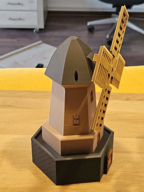 Cối xay gió Windmill (có thể gắn motor & LED) - Image 2