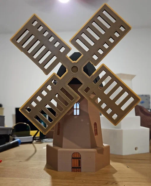 Cối xay gió Windmill (có thể gắn motor & LED) - Image 4