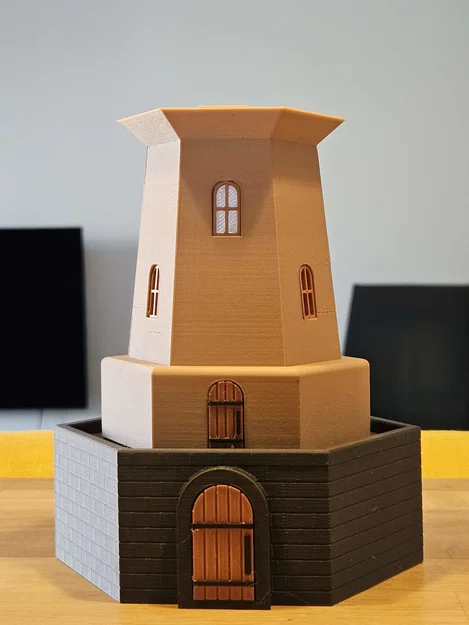 Cối xay gió Windmill (có thể gắn motor & LED) - Image 6