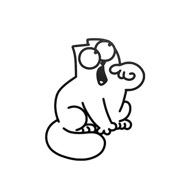 Mô hình trang trí tường Simon's Hungry Cat siêu dễ thương - Image 1
