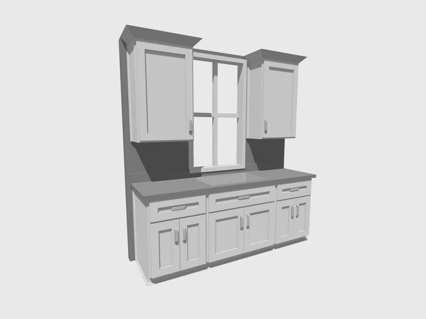 Mô hình bếp mini chi tiết (Detailed Mini Model Kitchen) - Image 1