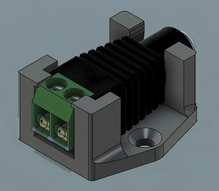 Đế giữ Jack nguồn DC (DC Power Jack Mount) tiện lợi và chắc chắn - Image 1