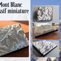 Mô hình mini khối núi Mont Blanc Massif - Thumbnail 1