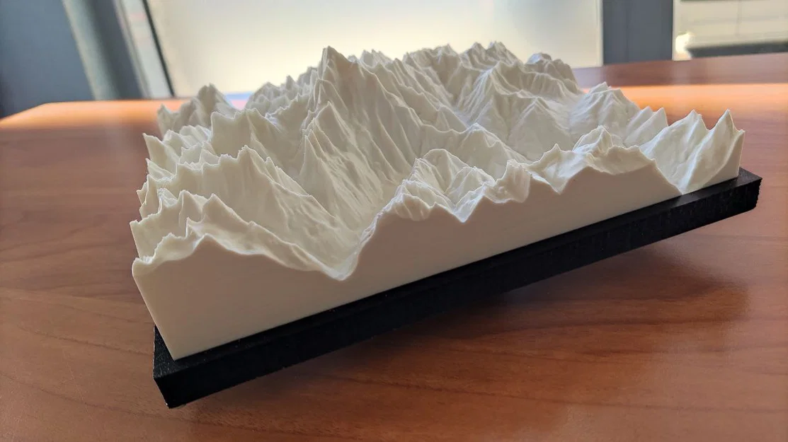 Mô hình mini khối núi Mont Blanc Massif - Image 4