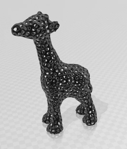 Voronoi Giraffe – Hươu cao cổ phong cách Voronoi - Image 2