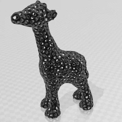 Voronoi Giraffe – Hươu cao cổ phong cách Voronoi