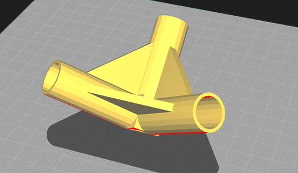 Khớp nối ống 3 hướng 90 độ cho ống 16mm in 3D - Image 1