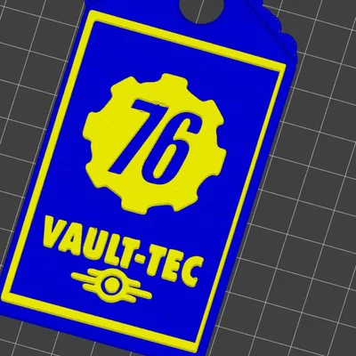 Bọc thẻ nhân viên Vault-Tec Fallout cực chất - Mẫu in 3D