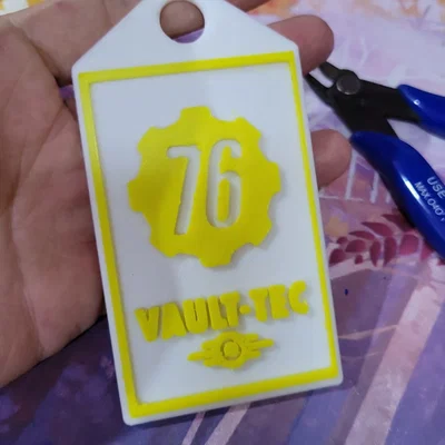 Bọc thẻ nhân viên Vault-Tec Fallout cực chất - Mẫu in 3D
