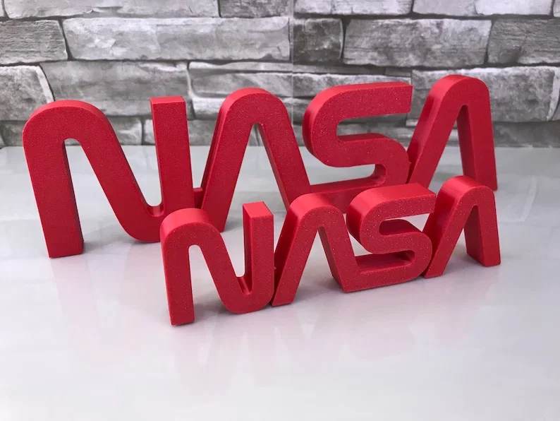 Mô hình trang trí NASA Worm Logo in 3D đẹp mắt - Image 1