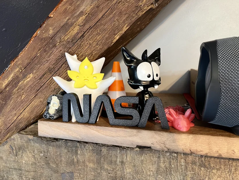 Mô hình trang trí NASA Worm Logo in 3D đẹp mắt - Image 2