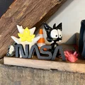 Mô hình trang trí NASA Worm Logo in 3D đẹp mắt - Thumbnail 2