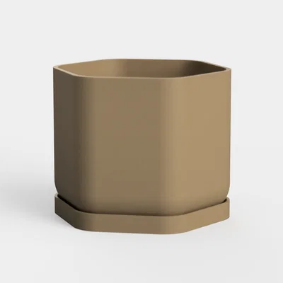 Chậu Trồng Cây Lục Giác Mềm Có Lỗ Thoát Nước & Khay Hứng Nước
