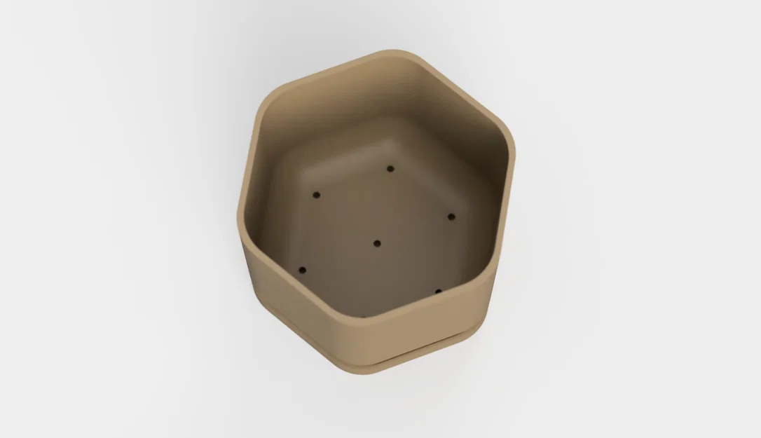 Chậu Trồng Cây Lục Giác Mềm Có Lỗ Thoát Nước & Khay Hứng Nước - Image 5